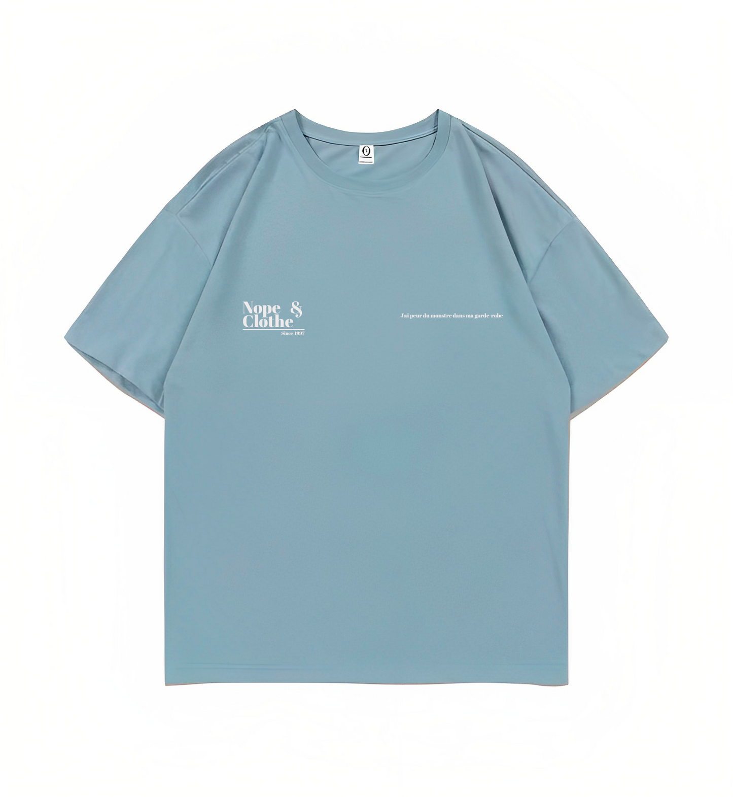 Melted Cheese Oversized Tee - Wasted Blue